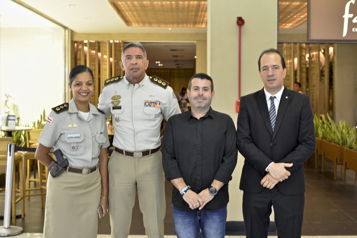    Major Leila, Coronel Sturaro, Wilton Oliveira e Geovane Iran  